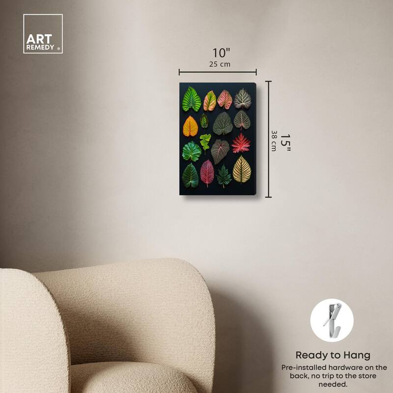 Leaf Lexicon Canvas by Art Remedy, Gallery Wrapped