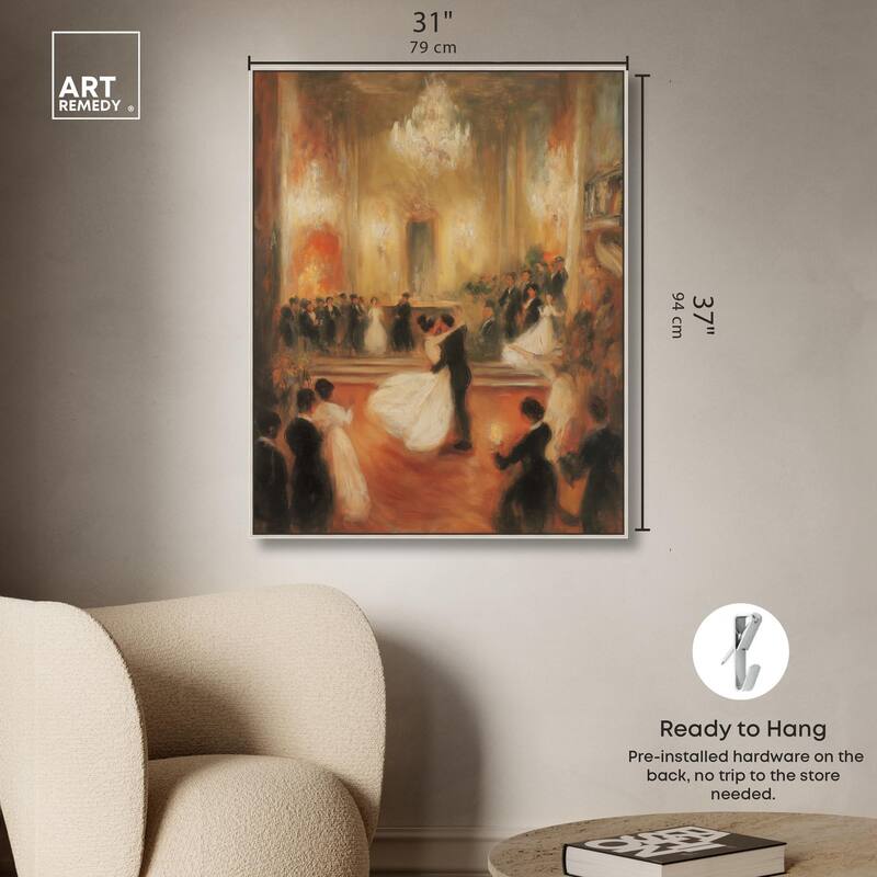 Ballroom Dance Canvas by Art Remedy