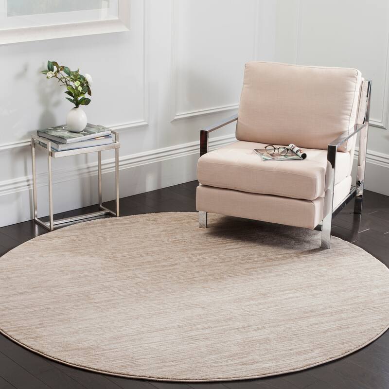 SAFAVIEH Vision Tanasa Modern Ombre Tonal Rug - 3' Round - Cream