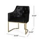 preview thumbnail 5 of 14, Roomfitters Velvet Upholstered Accent Chair, Modern Armchair with Tufted Backrest and Gold Metal Frame