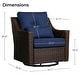 preview thumbnail 37 of 105, Murphy Outdoor Wicker Patio Outdoor Sofa Swivel Chair Coffee Table