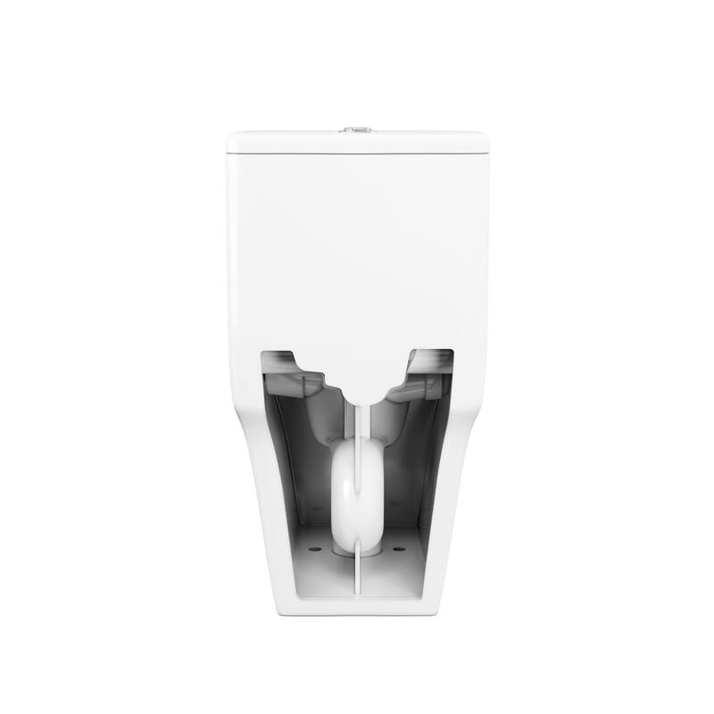 Cascade One-Piece Compact Toilet Dual-Flush 1.1/1.6" - 24.61" x 14.76" 28.35"