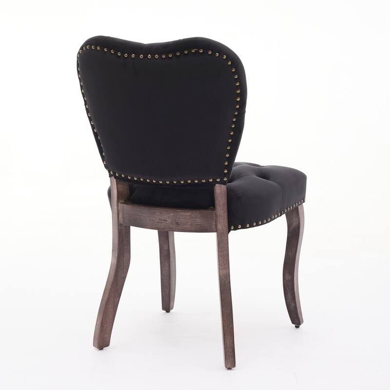 Tufted Dining chair,Set of 2,with high backrest