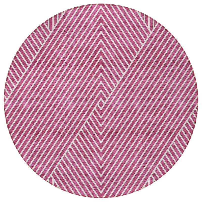 HomeRoots Geometric Transitional Rectangle Outdoor Rug