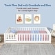 preview thumbnail 26 of 78, Twin/Full/Queen Size Floor Bed with Safety Guardrails, Toddler Floor Bed for Girls and Boys