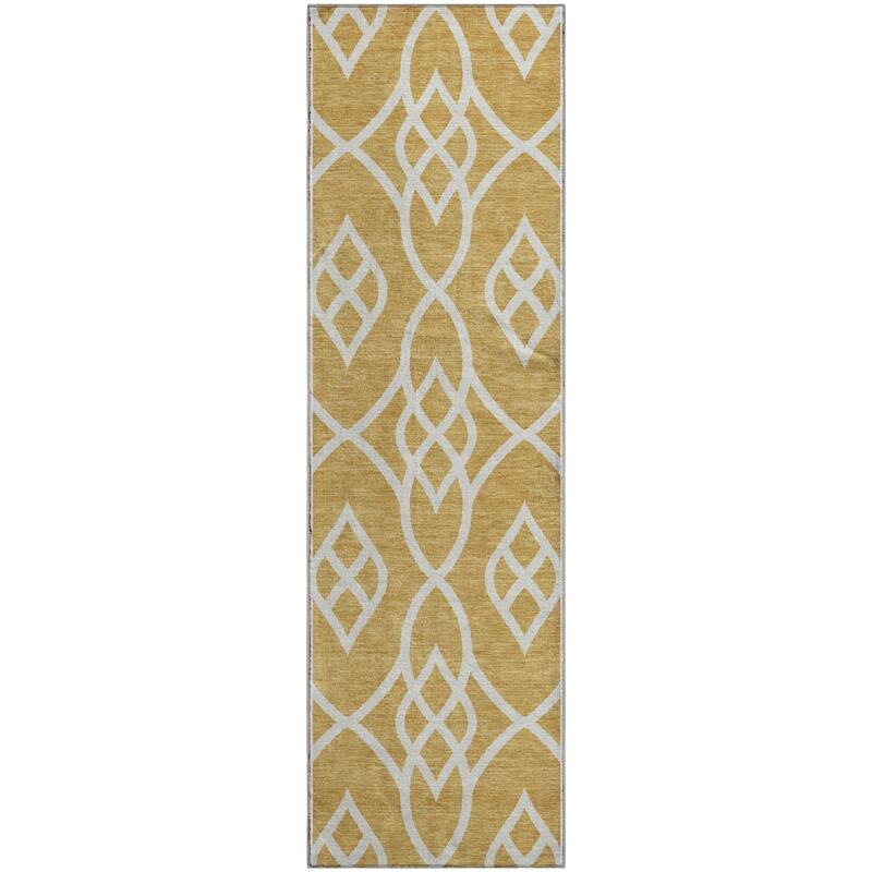 Premium Washable Super Soft Transitional Scroll Mayfield Rug
