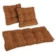 preview thumbnail 2 of 12, Tufted Indoor/Outdoor Settee Cushion Set (Set of 3) Vanya Paprika