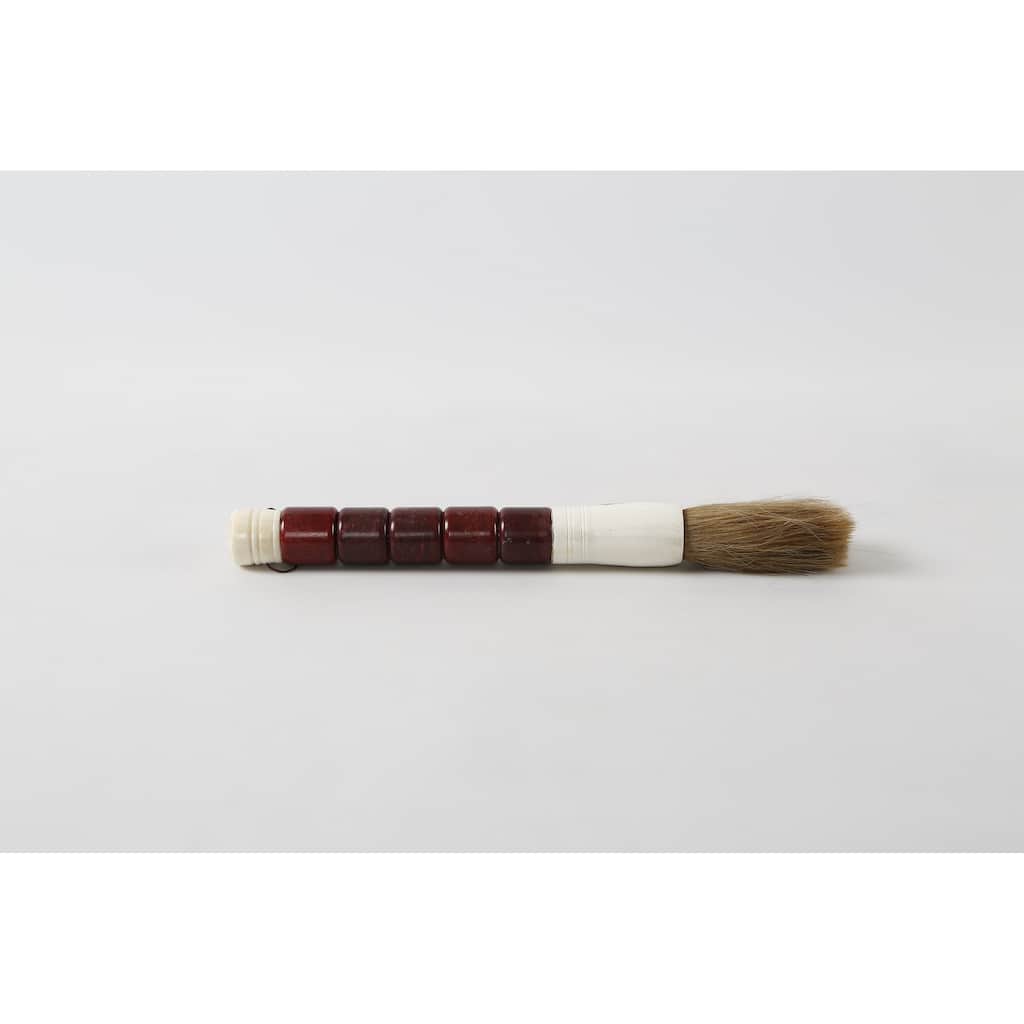 Artissance 16" Rustic Red Cylindrical Jade Calligraphy Brush
