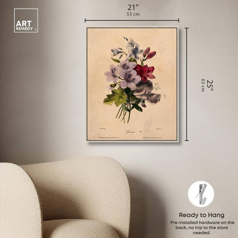 Elisa's Blooms Canvas by Art Remedy