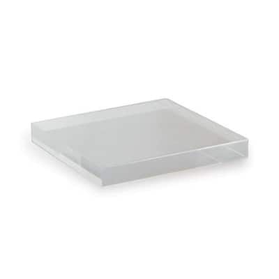 Artissance 4"W Acrylic Square Base, Home Accent Art Décor - Min 2 - 4" L x 4" W x 2" H