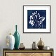 preview thumbnail 13 of 16, iCanvas "Cyanotype Botanical II" by Carol Robinson Framed