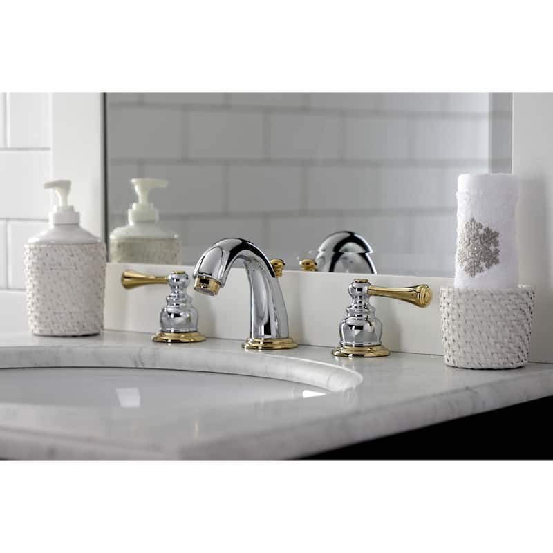 Kingston Brass Vintage Deck Mount Widespread Bathroom Faucet