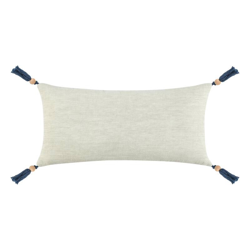 Villa by Classic Home Cherry Linen Blend Throw Pillow