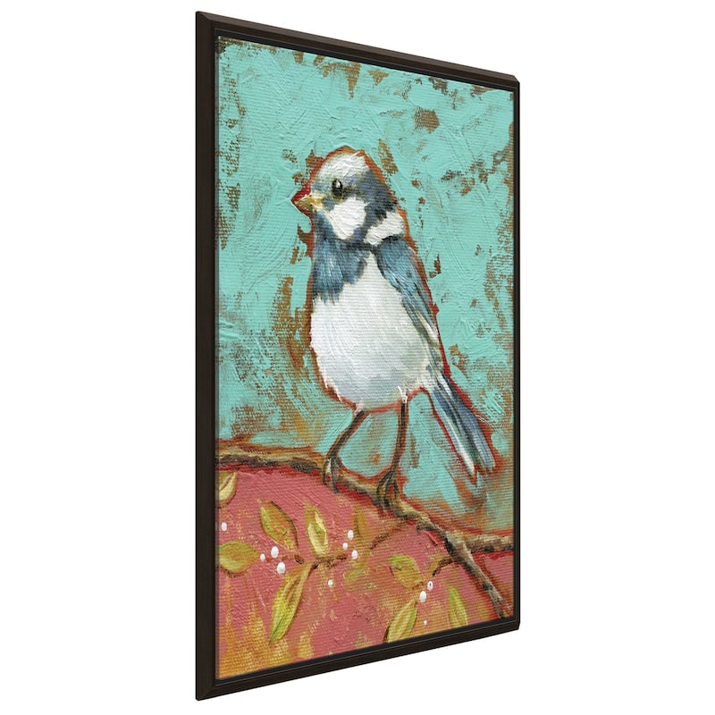 "Bright Bird I" by Carol Robinson Print on Floating Canvas
