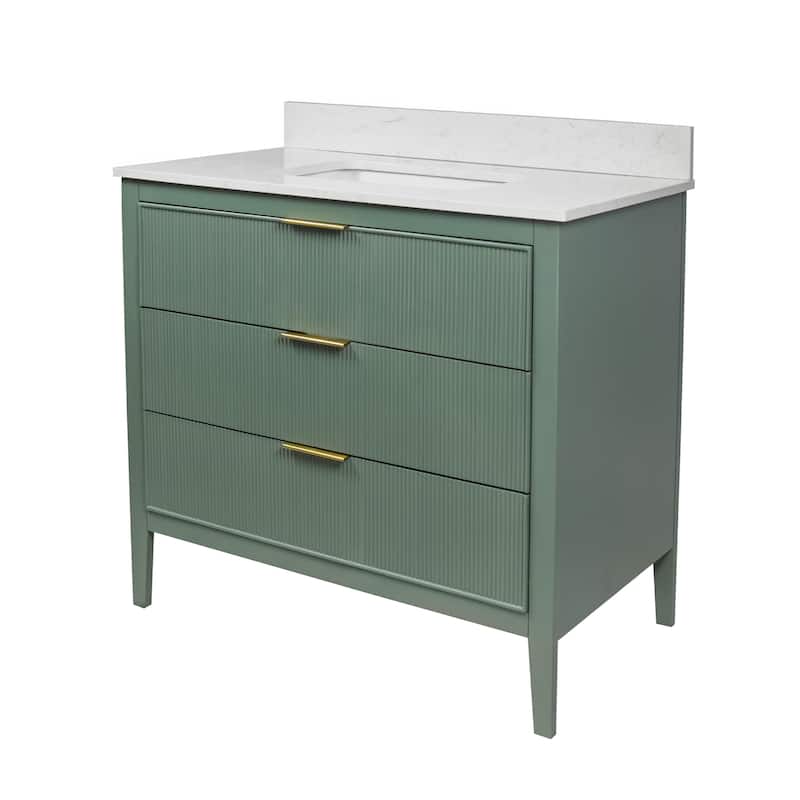 Evelyn 36-inch Vanity with Engineered Marble Top
