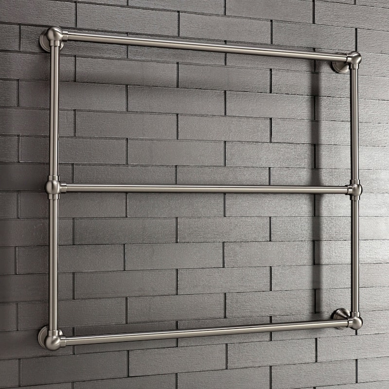 Kingston Brass Maximilien 36-Inch Wall Mount 3-Bar Towel Rack