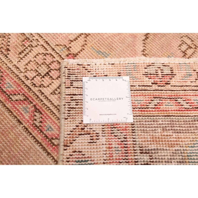 ECARPETGALLERY Hand-knotted Antalya Vintage Light Red Wool Rug - 9'7 x 12'4