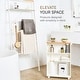 preview thumbnail 9 of 8, Yamazaki Home Rolling Storage Cart, Steel, Minimal Assembly - L 18.7 x W 5.12 x H 26.97 inches