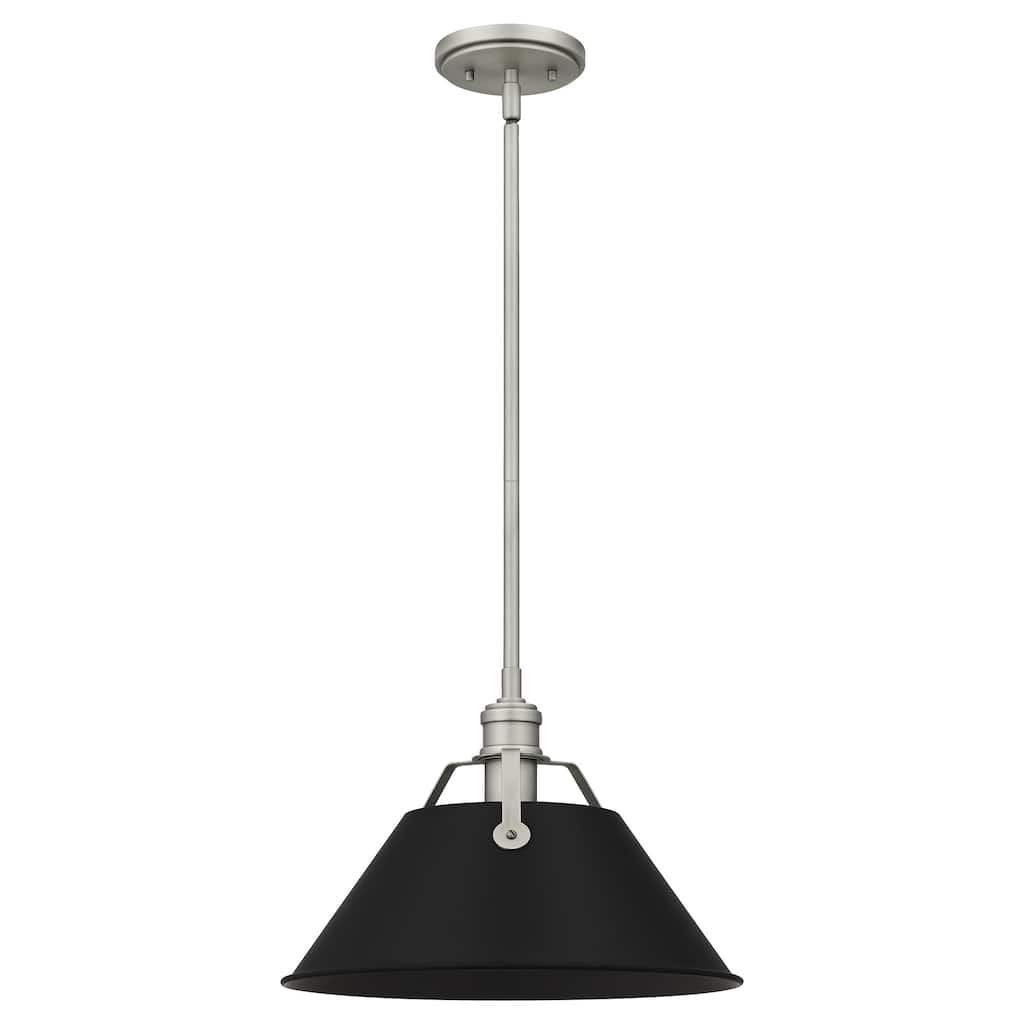 Jessup 1-Light Antique Nickel Mini Metal Pendant