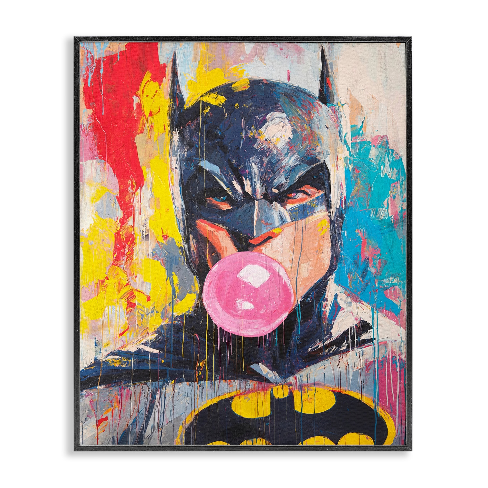 Stupell Iconic Street Hero with Bubblegum Framed Giclee Art Design By Svetlana Aleynikova