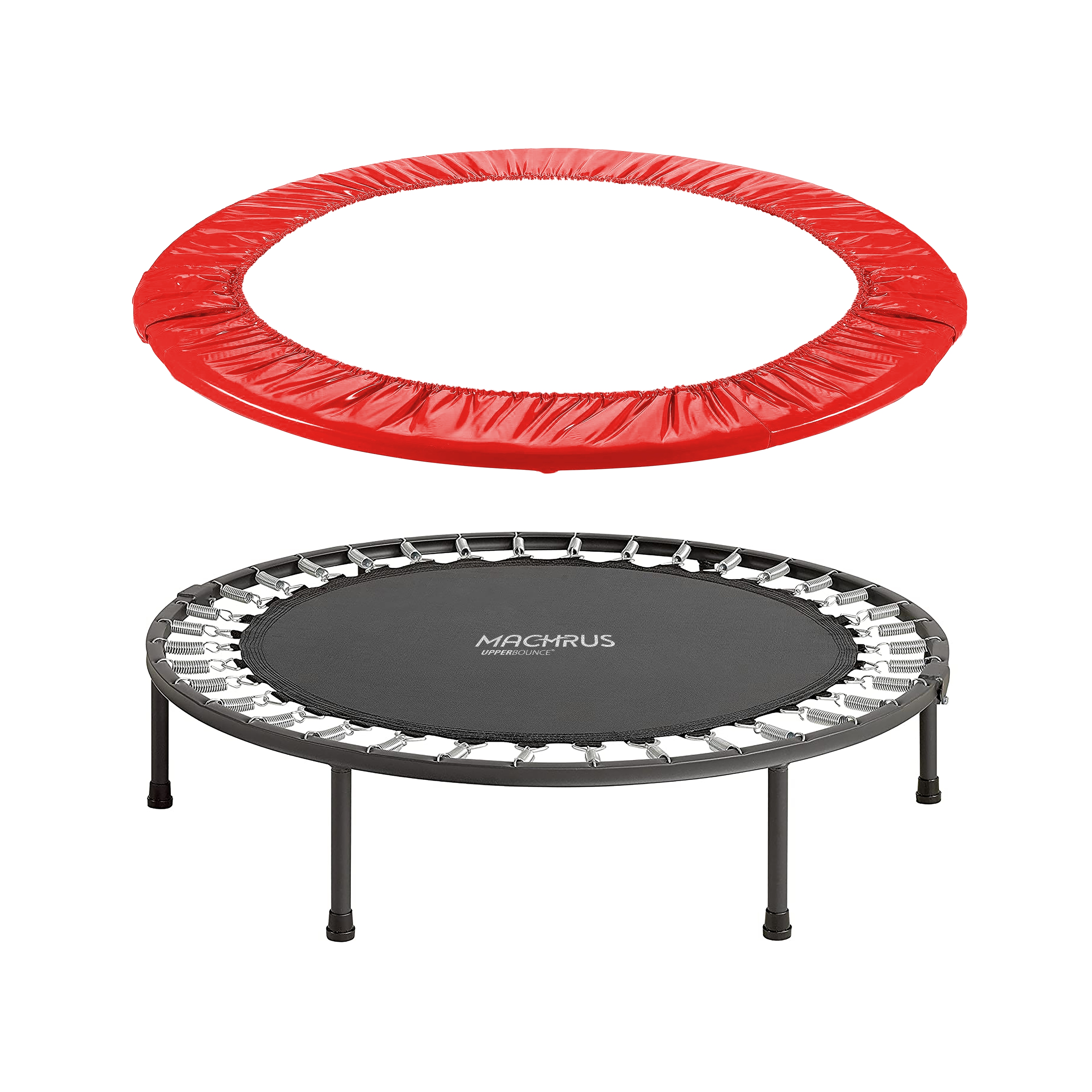 Mini trampoline with clearance springs