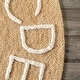 preview thumbnail 68 of 136, Nuloom Alphabet SpinClean Washable Round Rug