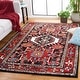 preview thumbnail 1 of 11, SAFAVIEH Vintage Hamadan Reike Rug 6'7" Square - Red/Black - Square