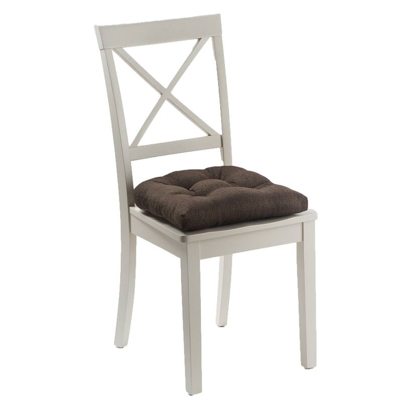 Klear Vu Gripper Tyson Dining Chair Cushion Set - Set of 4 - Chestnut
