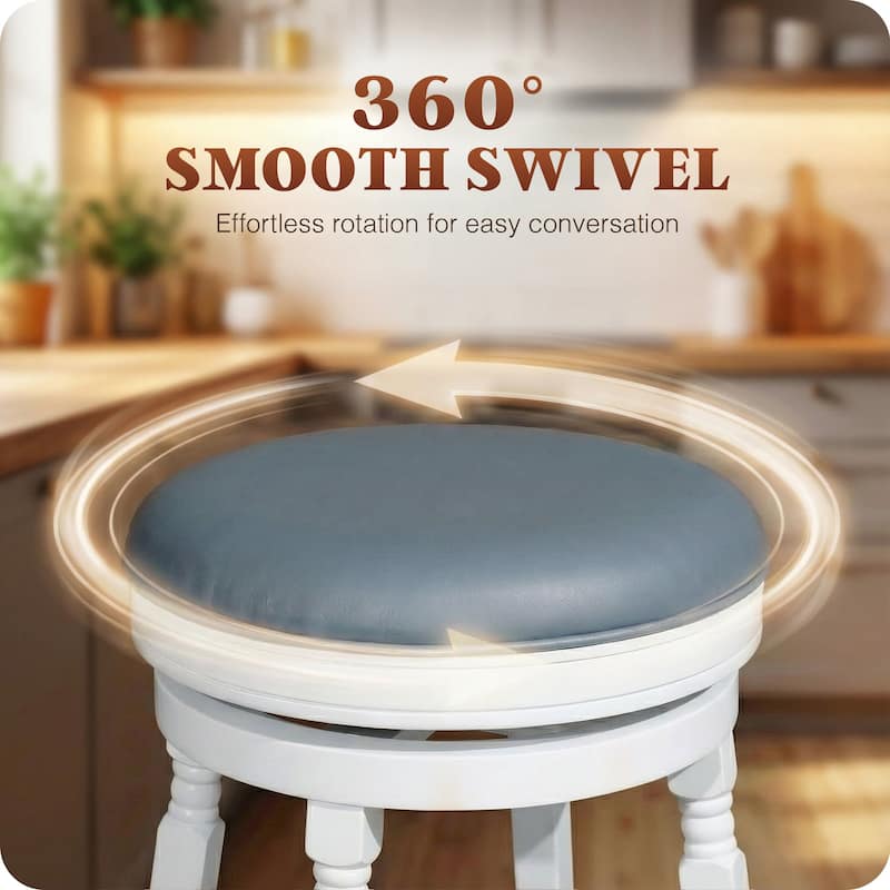 DTY Indoor Living Palmer Lake Backless Swivel Counter or Bar Stool