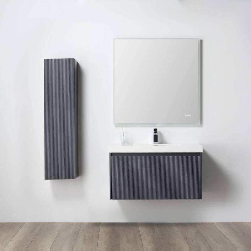 Blossom Positano 36" Floating Vanity with Sink & Side Cabinet