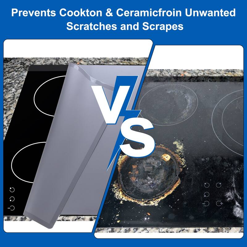 Large Silicone Mat Heat Resistant 28" x 20", Kitchen Counter Mat Waterproof - Dark Gray
