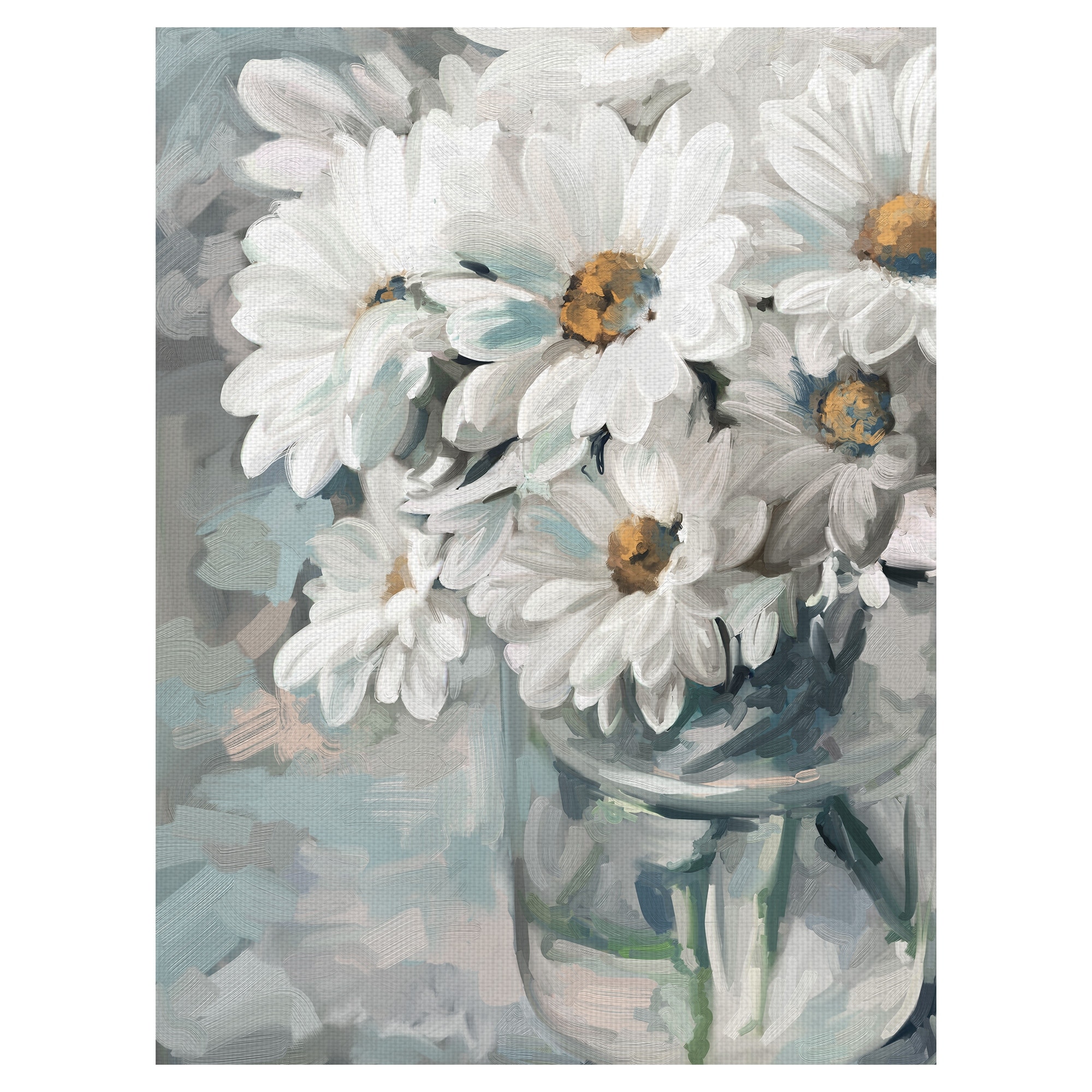 Mason Jar Bouquet II by Studio Arts Canvas Art Print