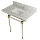 Option Carrara Marble / Satin Brass