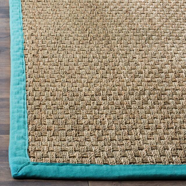 SAFAVIEH Natural Fiber Marina Basketweave Seagrass Rug
