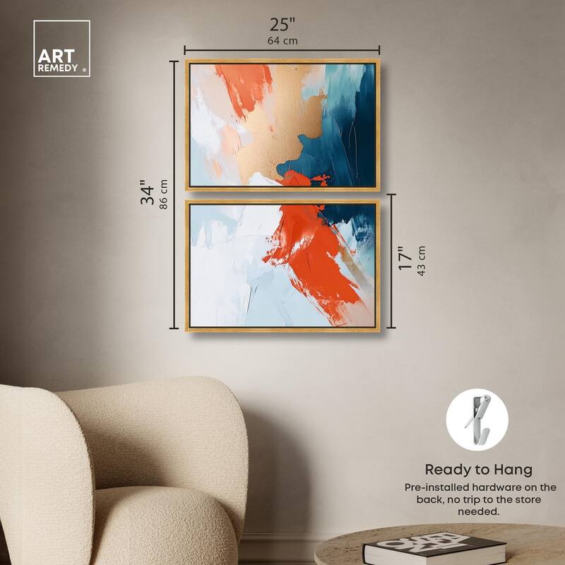 Bold and Bright III Canvas Set of 2 by Art Remedy