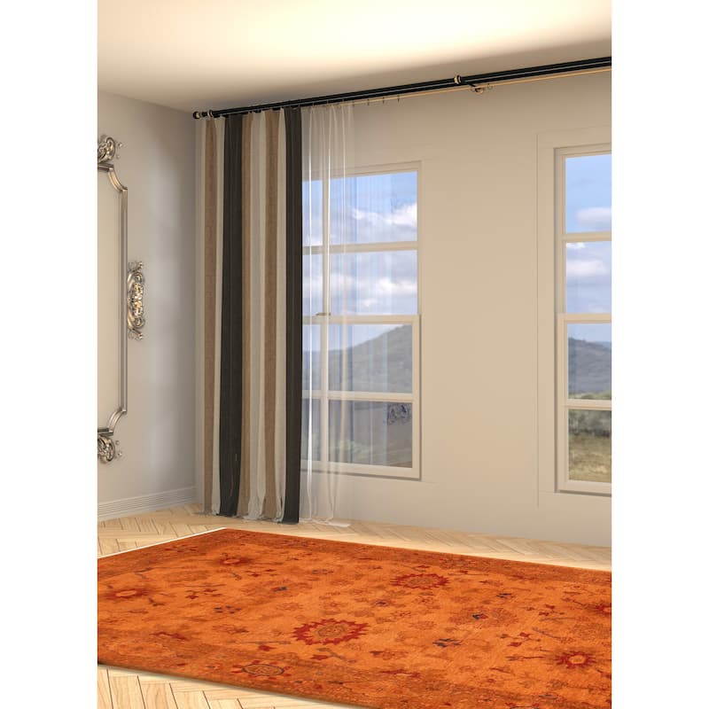 ECARPETGALLERY Hand-knotted Vibrance Copper Wool Rug - 5'9 x 8'11