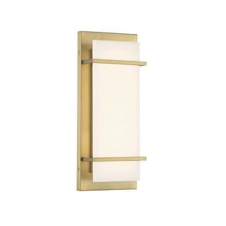 Minka Lavery 431-L Tarnos 16" Tall LED Wall Sconce with White Faux
