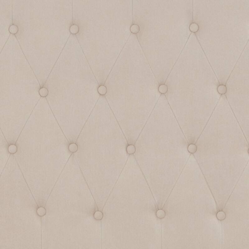 Tufted Upholstered Nailhead Trim Platform Bed