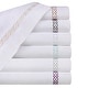preview thumbnail 10 of 9, Superior Egyptian Cotton Embroidered Scroll 4 Piece Sheet Set