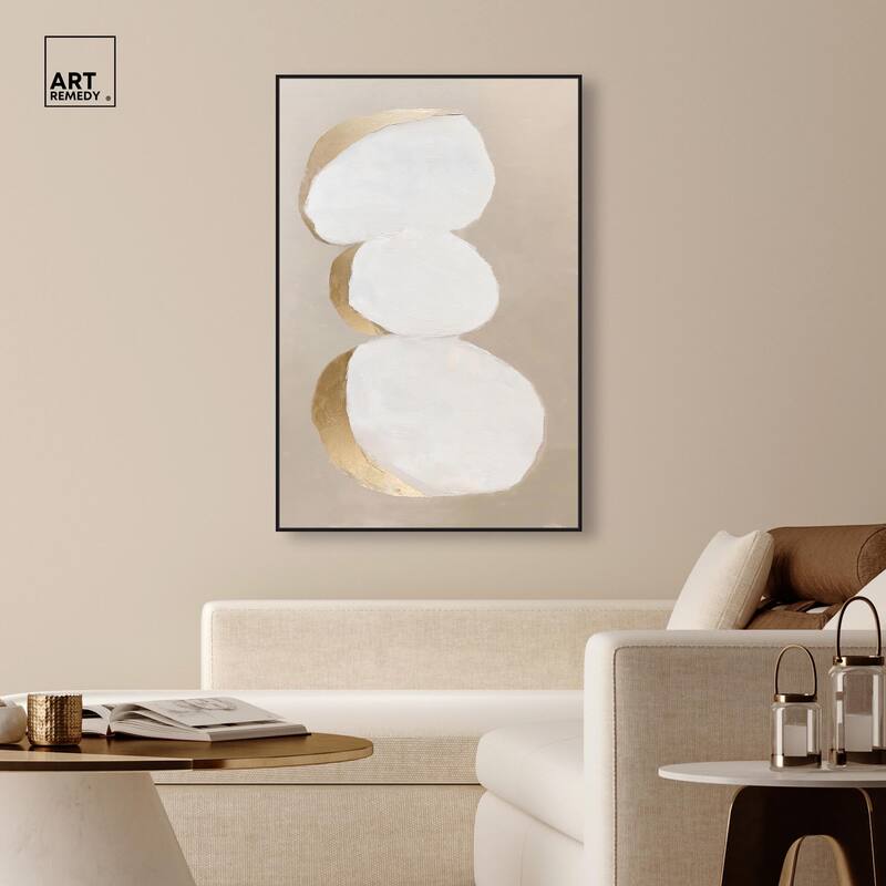 Stacked Stones I Canvas by Art Remedy