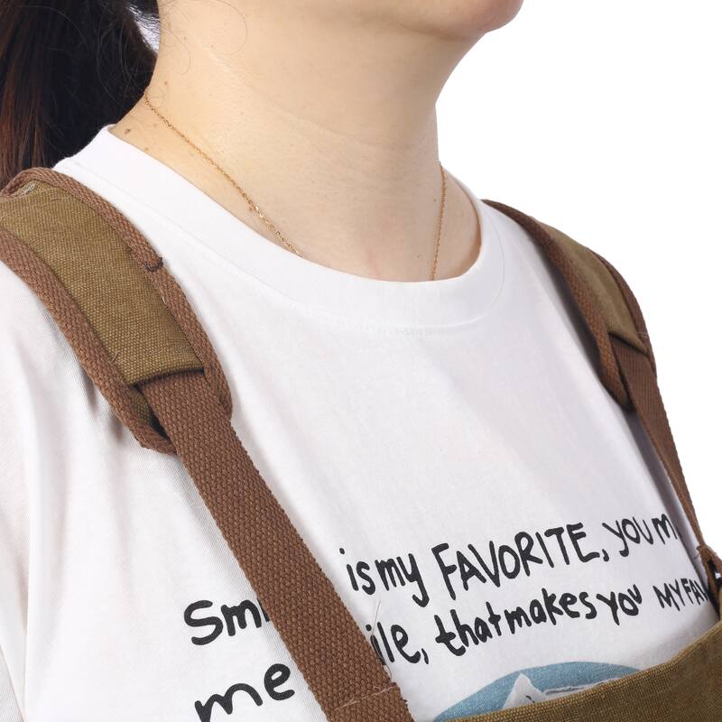 Anmytek Heavy Duty Canvas Work Apron with Pockets for Woodworking Gardening BBQ Men Women