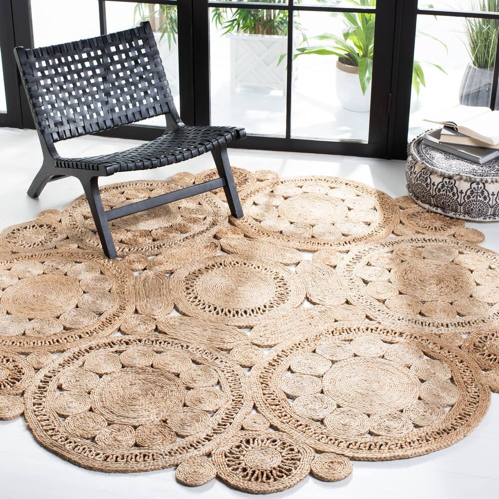 SAFAVIEH Handmade Natural Fiber Nylah Farmhouse Rug