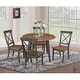 preview thumbnail 7 of 23, 42" Solid Wood Round Dual Drop Leaf Table with 4 Dining Chairs