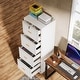 preview thumbnail 32 of 34, 4 Drawer Wood File Cabinet with Lock for Home Office