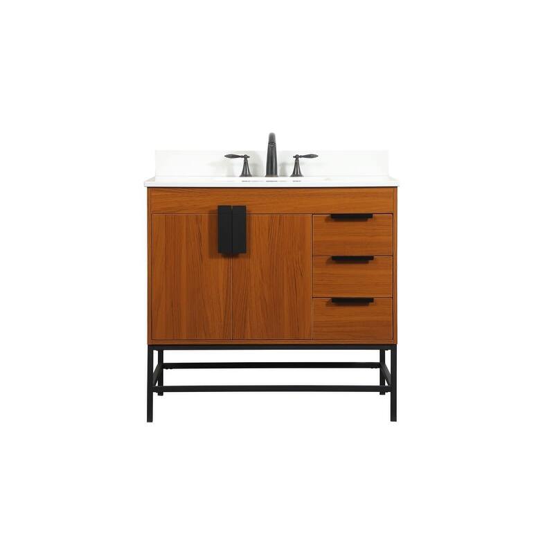 Elegant Lighting VF48836M-BS Eugene 36" Free Standing Single Basin