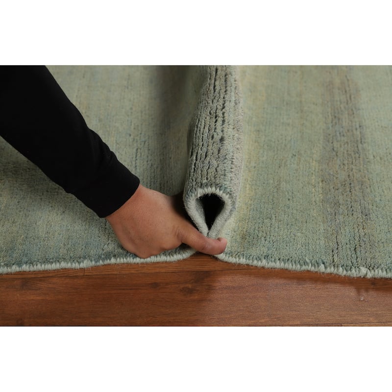 Gabbeh Modern Rug Handmade Wool Carpet - 4'1"x 5'8"