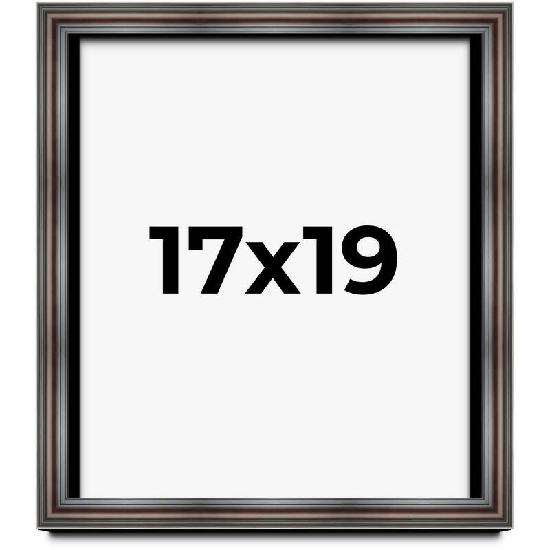 17x19 Shadow Box Frame Brown Cherry | 2.625 Inches Deep Pine Wood