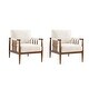 preview thumbnail 2 of 19, HULALA HOME Avidite Farmhouse Solid Wood Arm Chair with Full Assembly Set of 2