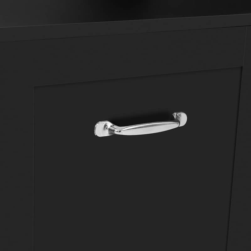 5-in-1 Coat Rack with Hooks,Drawers Adjustable Shelves,Metal Handles