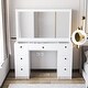 preview thumbnail 20 of 27, Boahaus Venus Modern Vanity, Glass Top, 07 Drawers - N/A
